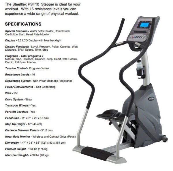 SteelFlex Commercial Stair Climber Machine (PST10) - Image 2